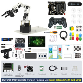 Yahboom DOFBOT Pro AI Large Model STEM Education Python 3D Depth Vision Robotic Arm for Jetson NANO 4GB/Orin NANO SUPE/Orin NX SUPER