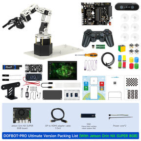 Yahboom DOFBOT Pro AI Large Model STEM Education Python 3D Depth Vision Robotic Arm for Jetson NANO 4GB/Orin NANO SUPE/Orin NX SUPER