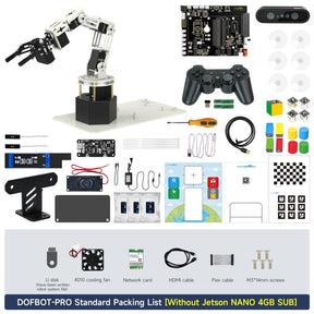 Yahboom DOFBOT Pro AI Large Model STEM Education Python 3D Depth Vision Robotic Arm for Jetson NANO 4GB/Orin NANO SUPE/Orin NX SUPER