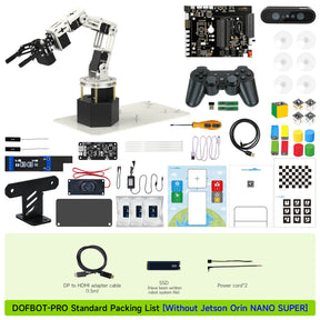 Yahboom DOFBOT Pro AI Large Model STEM Education Python 3D Depth Vision Robotic Arm for Jetson NANO 4GB/Orin NANO SUPE/Orin NX SUPER