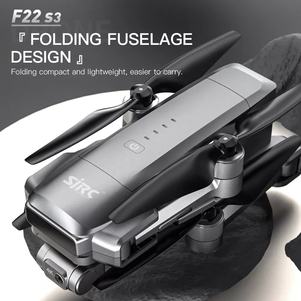 SJRC F22 S3 PRO 3-Axis Gimbal 4K Drone 6KM Repeater Digital FPV EIS HD Camera Obstacle Avoidance GPS 5G Quadcopter