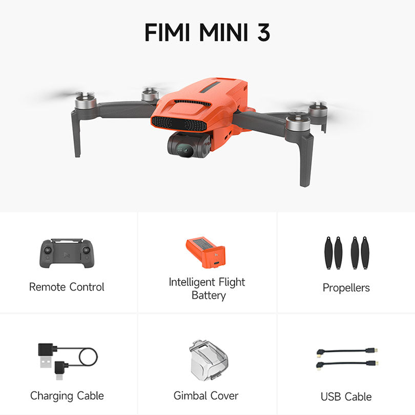 FIMI X8 MINI 3 4K Drone Performance version 9KM FPV 4K Camera HDR Video 3-axis Mechanical Gimbal 245g 5G GPS Quadcopter
