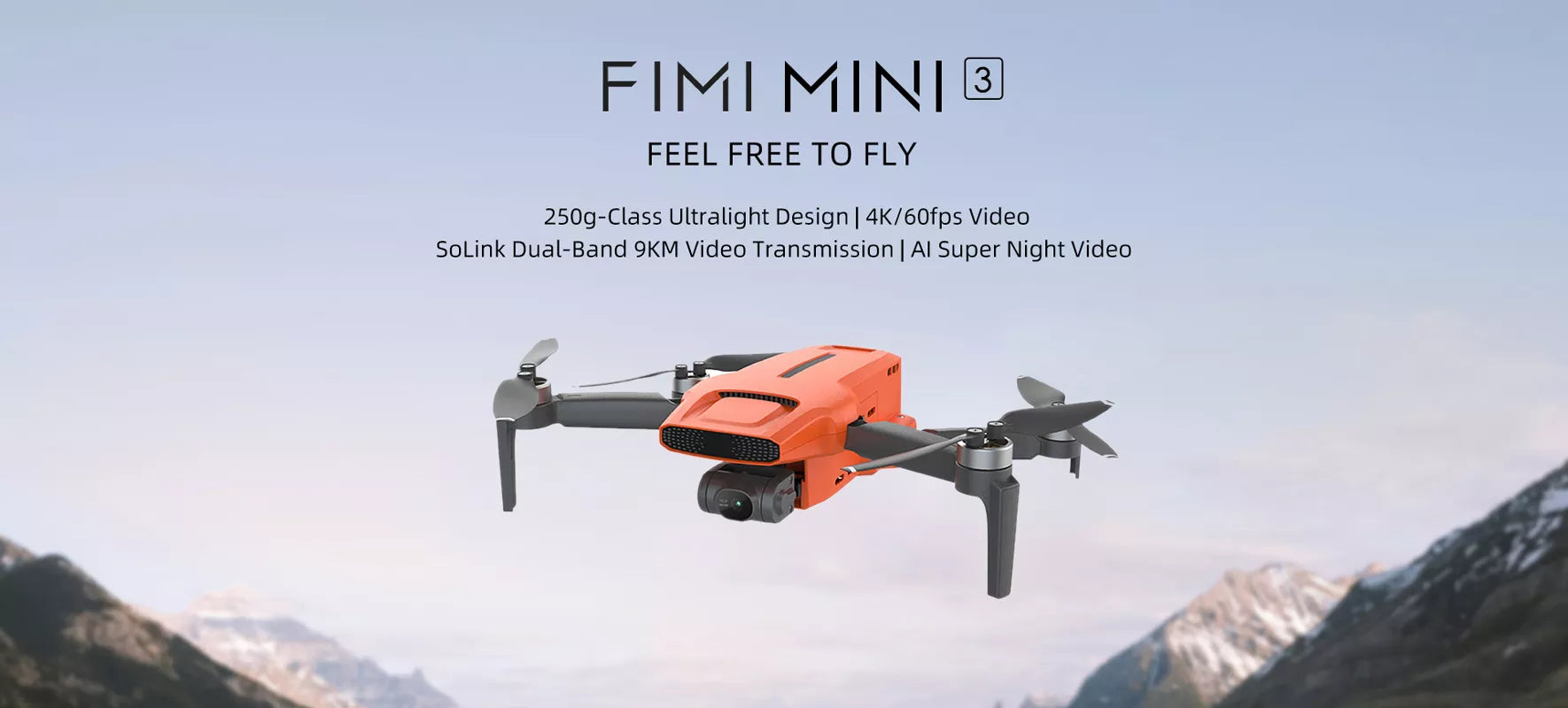 FIMI X8 MINI 3 4K drone with 3-axis gimbal and 9km transmission