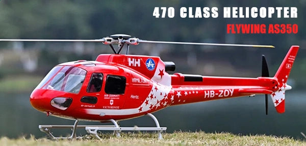 FLYWING AS350 470 class RC helicopter with ACE flight controller and GPS