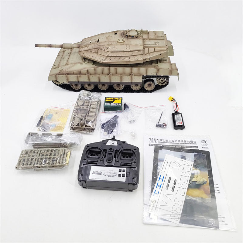 Carro Armato RC Heng Long 1:16 - Merkava Mk IV Con Sparo BB, Infrarossi E Fumo - Foto 13