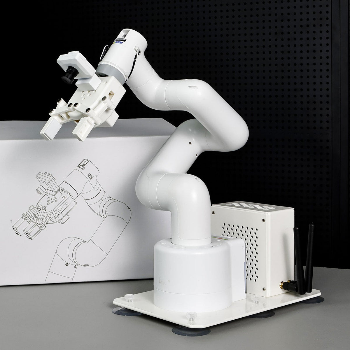 Yahboom JetCobot 7-axis visual collaborative robotic arm STEM Education Python Programming Robot for Jetson NANO 4GB/Orin NANO SUPER/Orin NX SUPER
