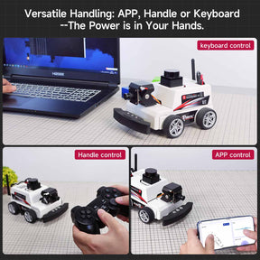 Yahboom MicroROS-Pi5 ROS2 STEM Education Python Programming Robot Car for Raspberry Pi 5 (ROS2-HUMBLE + Python3)