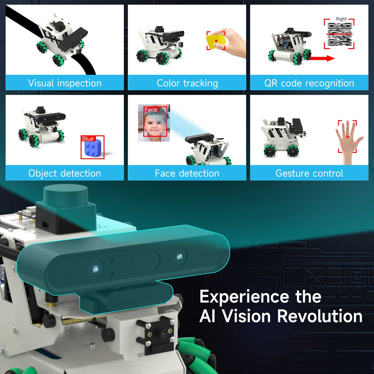 Yahboom RDK ROS2 Robot Car STEM Education Python Programming Robot with Mecanum Wheel