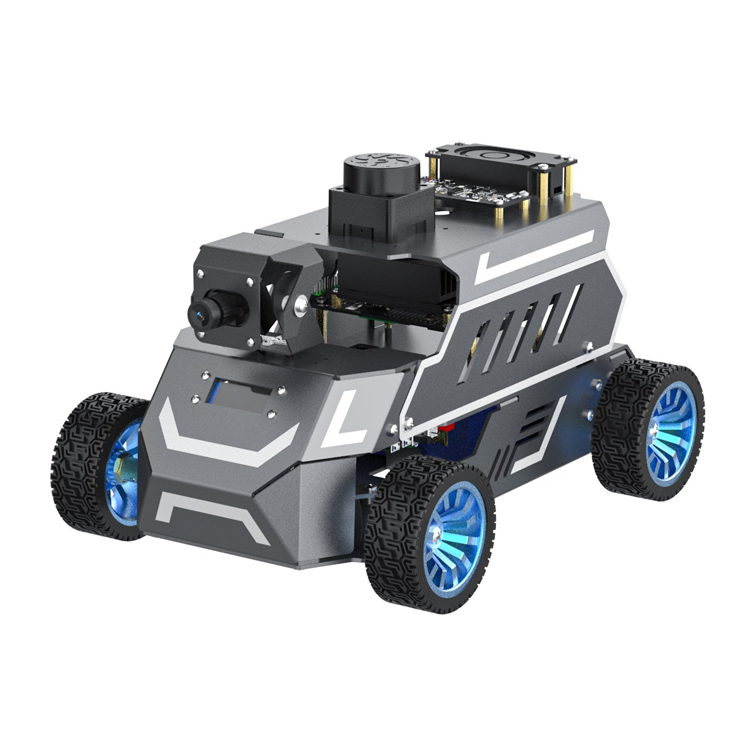 Yahboom ROSMASTER A1 AI Large Model ROS2 STEM Education Python Programming Robot with Ackerman steering chassis 