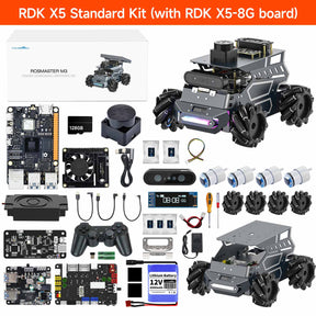 ROSMASTER M3 AI Large Model ROS2 STEM Education Python Programming Robot Mecanum Wheel for Jetson Orin NANO/NX SUPER/RDK X5/RaspberryPi 5