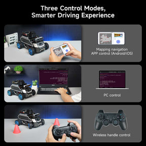 Yahboom ROSMASTER A1 AI Large Model ROS2 STEM Education Python Programming Robot with Ackerman steering chassis 