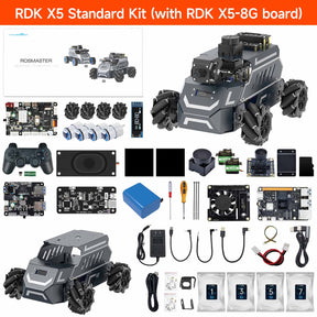 ROSMASTER M1 AI Large Model ROS2 STEM Education Python Programming Robot Mecanum Wheel for Jetson NANO 4GB/Orin NANO SUPER/RDK X5/RaspberryPi 5