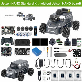 ROSMASTER M1 AI Large Model ROS2 STEM Education Python Programming Robot Mecanum Wheel for Jetson NANO 4GB/Orin NANO SUPER/RDK X5/RaspberryPi 5