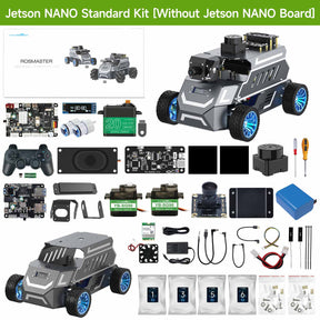 Yahboom ROSMASTER A1 AI Large Model ROS2 STEM Education Python Programming Robot with Ackerman steering chassis 