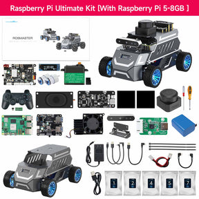 Yahboom ROSMASTER A1 AI Large Model ROS2 STEM Education Python Programming Robot with Ackerman steering chassis 