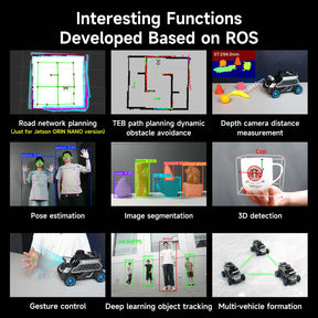 Yahboom ROSMASTER A1 AI Large Model ROS2 STEM Education Python Programming Robot with Ackerman steering chassis 