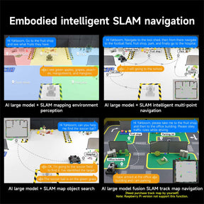 Yahboom ROSMASTER A1 AI Large Model ROS2 STEM Education Python Programming Robot with Ackerman steering chassis 