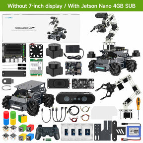 Yahboom ROSMASTER M3 Pro ROS2 STEM Education Python Programming Robot with Multimodal AI Large Model AI Voice Interaction Vision Recognition Tracking & Sorting