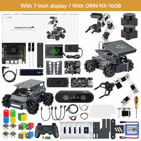 Yahboom ROSMASTER M3 Pro ROS2 STEM Education Python Programming Robot with Multimodal AI Large Model AI Voice Interaction Vision Recognition Tracking & Sorting