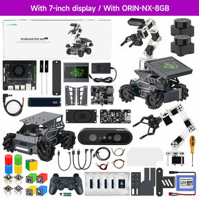 Yahboom ROSMASTER M3 Pro ROS2 STEM Education Python Programming Robot with Multimodal AI Large Model AI Voice Interaction Vision Recognition Tracking & Sorting