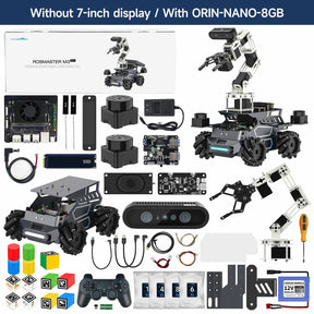 Yahboom ROSMASTER M3 Pro ROS2 STEM Education Python Programming Robot with Multimodal AI Large Model AI Voice Interaction Vision Recognition Tracking & Sorting