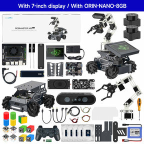 Yahboom ROSMASTER M3 Pro ROS2 STEM Education Python Programming Robot with Multimodal AI Large Model AI Voice Interaction Vision Recognition Tracking & Sorting