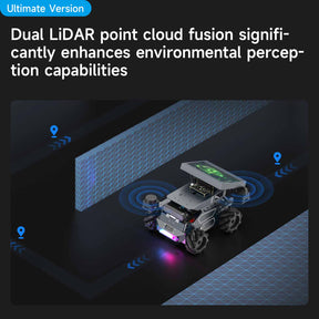 ROSMASTER M3 AI Large Model ROS2 STEM Education Python Programming Robot Mecanum Wheel for Jetson Orin NANO/NX SUPER/RDK X5/RaspberryPi 5