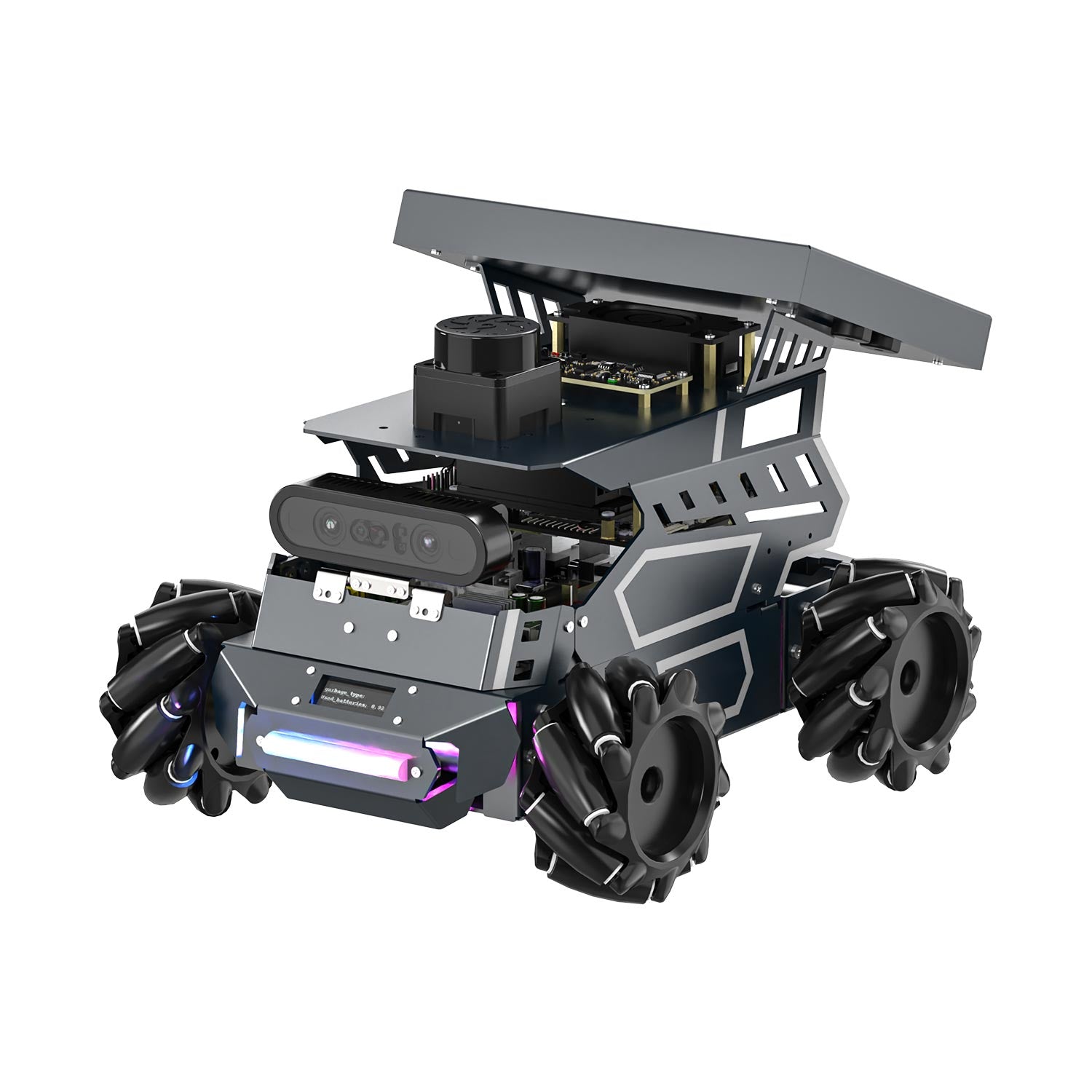 ROSMASTER M3 AI Large Model ROS2 STEM Education Python Programming Robot Mecanum Wheel for Jetson Orin NANO/NX SUPER/RDK X5/RaspberryPi 5