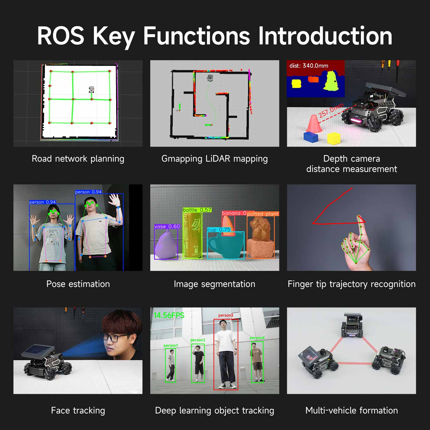 ROSMASTER M3 AI Large Model ROS2 STEM Education Python Programming Robot Mecanum Wheel for Jetson Orin NANO/NX SUPER/RDK X5/RaspberryPi 5