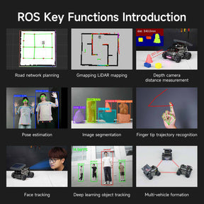 ROSMASTER M3 AI Large Model ROS2 STEM Education Python Programming Robot Mecanum Wheel for Jetson Orin NANO/NX SUPER/RDK X5/RaspberryPi 5