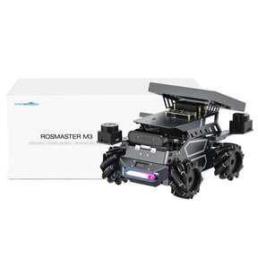 ROSMASTER M3 AI Large Model ROS2 STEM Education Python Programming Robot Mecanum Wheel for Jetson Orin NANO/NX SUPER/RDK X5/RaspberryPi 5
