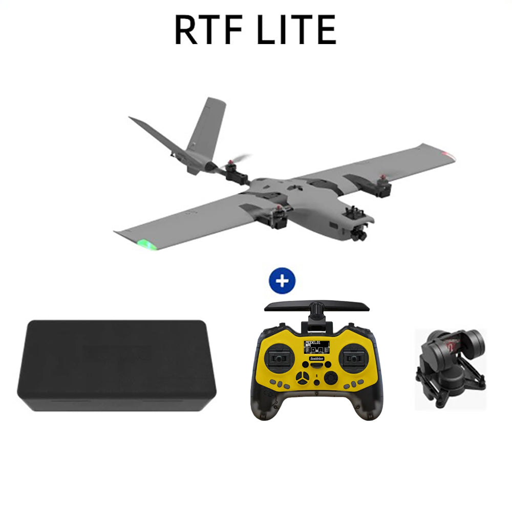 AFModel ROCWING VTOL Drone 3-axis FPV Fixed-wing Airplane UAV Model Airplane Reconnaissance Airplane