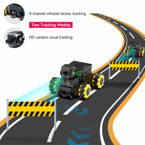 Yahboom Raspbot V2 AI Large Model STEM Education Python Programming Robot Car for Raspberry Pi 5