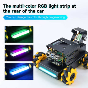 Yahboom Raspbot V2 AI Large Model STEM Education Python Programming Robot Car for Raspberry Pi 5