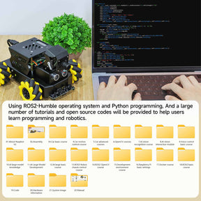 Yahboom Raspbot V2 AI Large Model STEM Education Python Programming Robot Car for Raspberry Pi 5