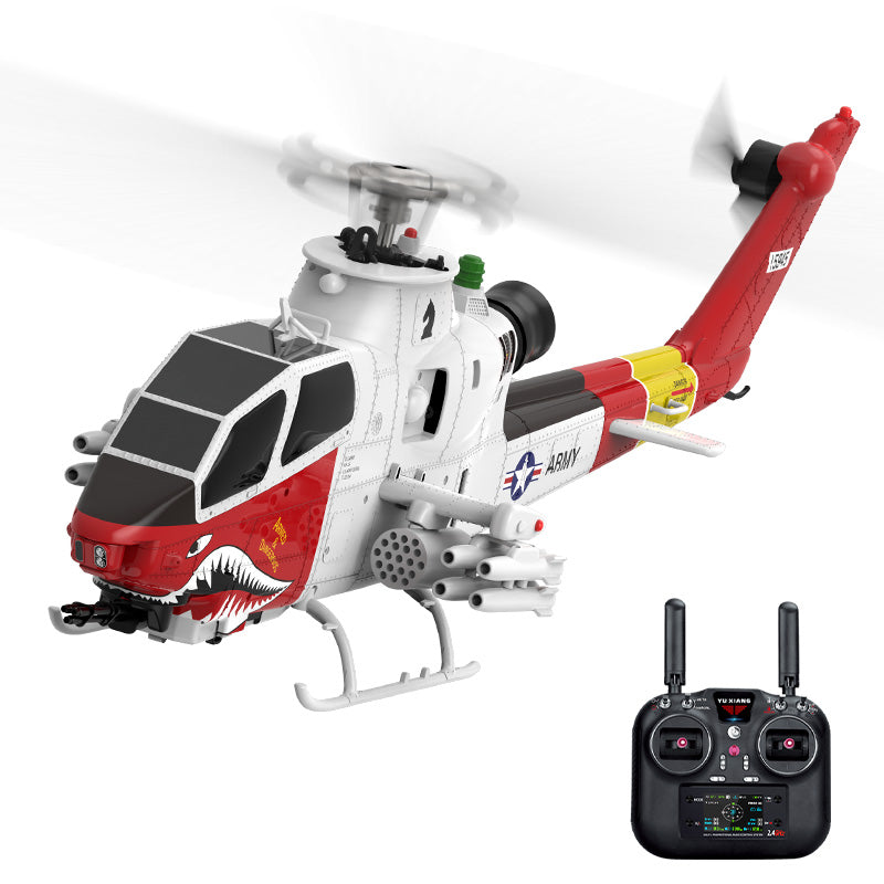 YUXIANG F112S AH-1 Cobra RC Helicopter 9CH GPS Optical Flow Localization TOF Altitude Hold Brushless Motor 1:32 Scale Helicopter