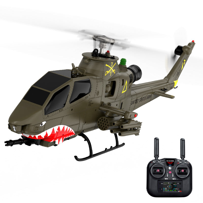 YUXIANG F112S AH-1 Cobra RC Helicopter 9CH GPS Optical Flow Localization TOF Altitude Hold Brushless Motor 1:32 Scale Helicopter