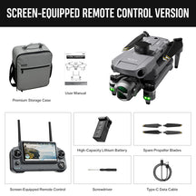 SMRC WING 100 8K Drone Upgraded version 3-Axis Gimbal Obstacle Avoidance 5G GPS Quadcopter Optional Screen Remote Control