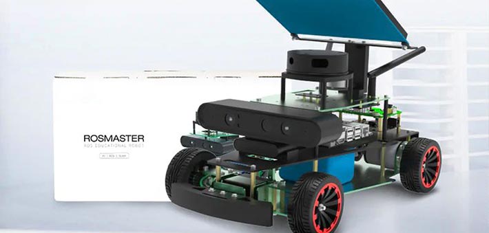 Yahboom ROSMASTER R2 ROS2 robot car with Ackermann steering