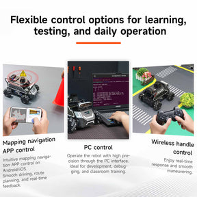 ROSMASTER M1 AI Large Model ROS2 STEM Education Python Programming Robot Mecanum Wheel for Jetson NANO 4GB/Orin NANO SUPER/RDK X5/RaspberryPi 5