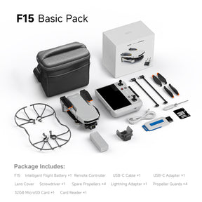 4DRC F15 4K Drone 3-Axis Gimbal HD Camera GPS 5G WIFI Quadcopter 5.5 Inch Touch Screen Remote Control