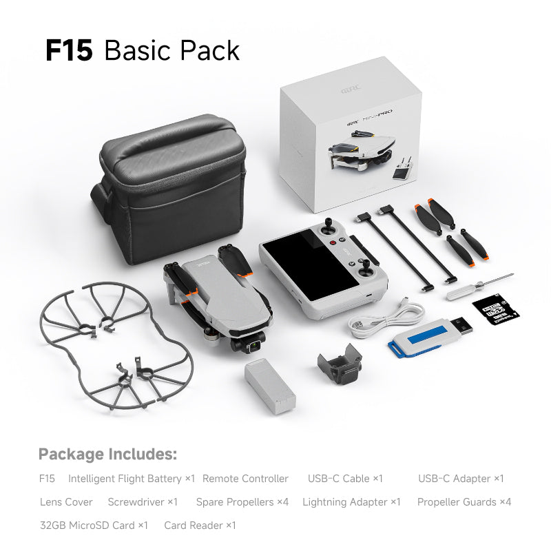 4DRC F15 4K Drone 3-Axis Gimbal HD Camera GPS 5G WIFI Quadcopter 5.5 Inch Touch Screen Remote Control