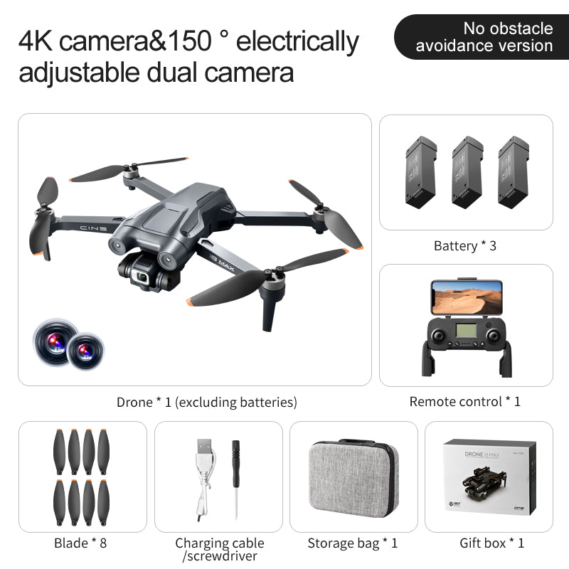 i8 MAX RC Drone Large Size Brushless 4K Camera WIFI 360 Degree Laser Obstacle Avoidance Quadcopter