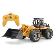 Huina 1520 Metal Excavator Bulldozer Front Loader 6CH 1:18 2.4GHz Engineering RC Car Toy
