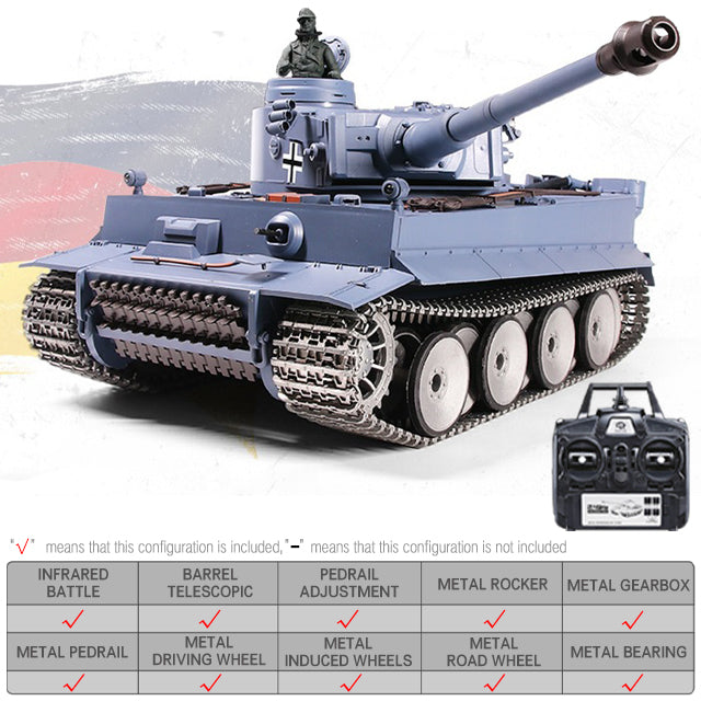 Heng Long 3818 Germany Tiger I RC Tank | bometoys