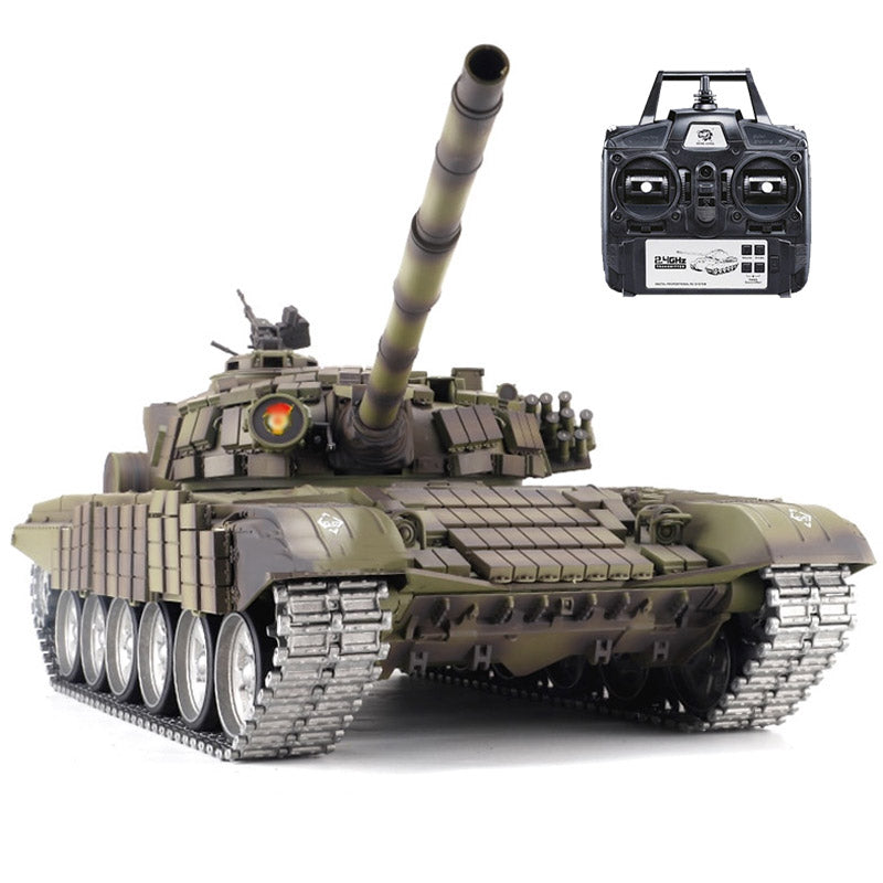 Heng Long 3939 T72 RC Tank Russian Main Battle Off Road Tank Upgrade Metal Version Armor Tank Toys Gift