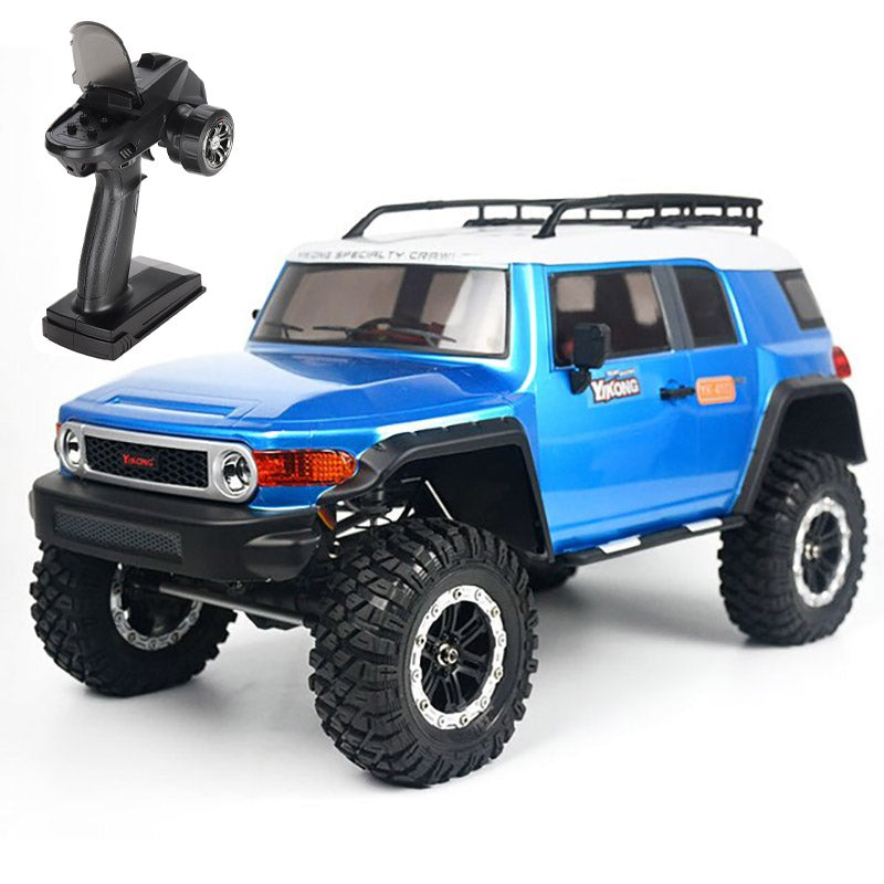 YK4103 FJ RC Car Off-road Rock Crawler Truck 4WD 1/10 with Diff Lock High/Low Gear Axle Cars LED Light