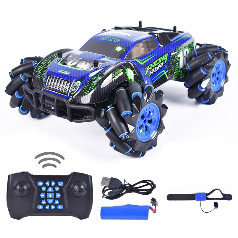 RC tank 4WD can fire water bombs drift horizontal movement rotating toys