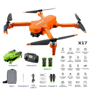 JJRC X17 RC Drone 2-Axis Gimbal 6K HD Camera Brushless Foldable Quadcopter