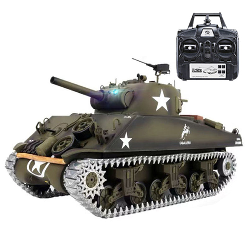 Heng Long 3898 US Sherman M4A3 RC Tank 2.4G 1/16 Upgraded Metal RC Tank toys